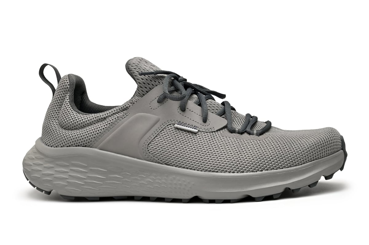 Men's low-top sport shoe on a white background