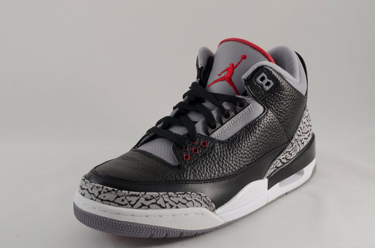 Nike Air Jordan III in black and grey colorway